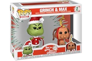 Funko POP Books: How The Grinch Stole Christmas - The Grinch with Max, 2-Pack - Collectable Vinyl Figure - Gift Idea - Official Merchandise - for Kids & Adults - Movies Fans