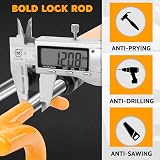 Tevlaphee Steering Wheel Lock Twin Bar with 3 Keys Yellow Universal Fit view 4