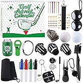 2025 Golf Advent Calendar for Adults,24 Days of Christmas Countdown Golf Advent Calendar,Xmas Party Favors for Golfer Lover Beginner Dad Boyfriend Husband