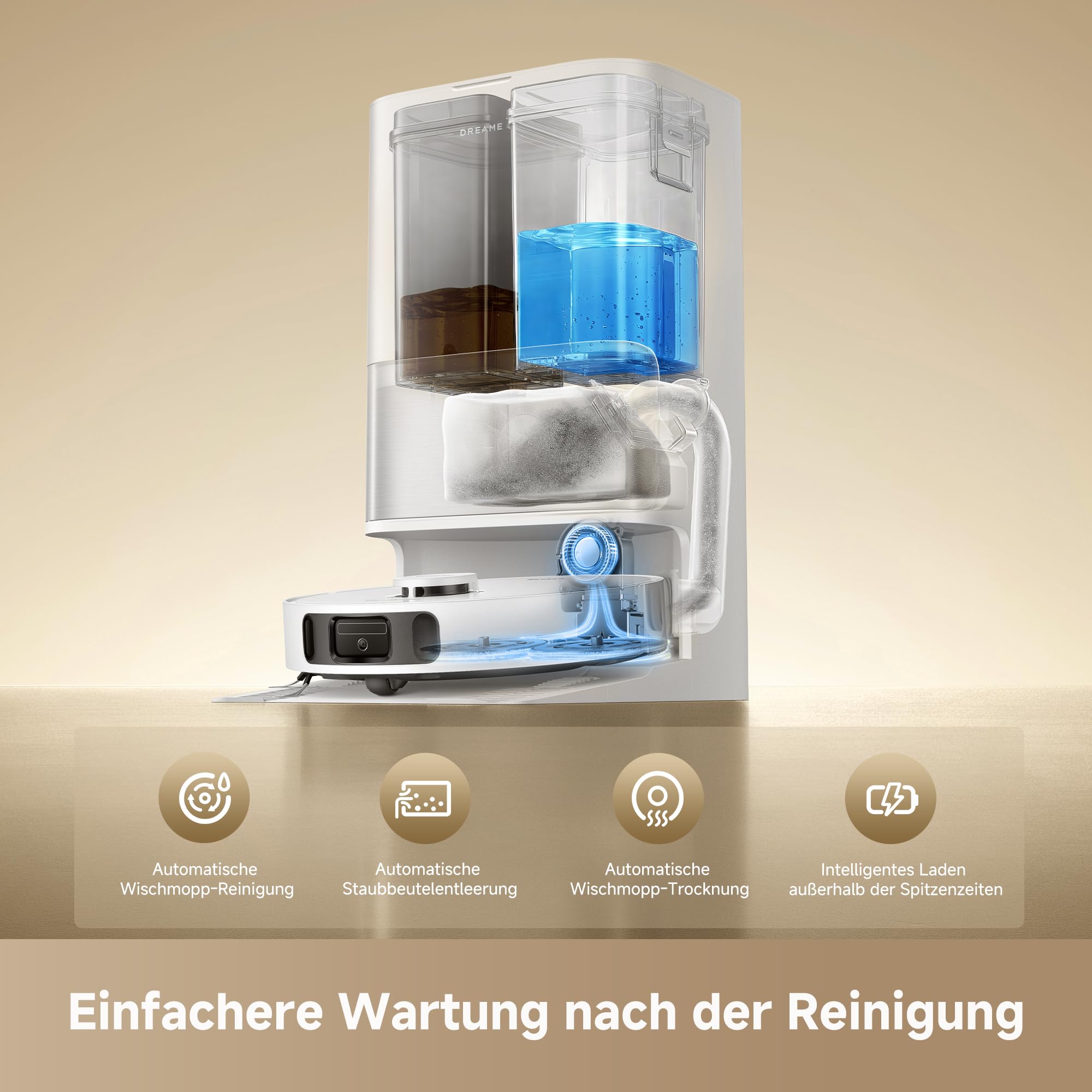 dreame L40 Ultra A Saugroboter mit Wischfunktion,dualem System gegen aufgewickelte Haare, 24.000 Pa Saugkraft, 10,5 mm Moppanhebung, Mopp-Selbstreinigung und intelligenter Hindernisvermeidung 7