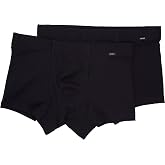 HANRO Men's Cotton Essentials 2 Pack Boxer Brief w/Covered Waistband 73079