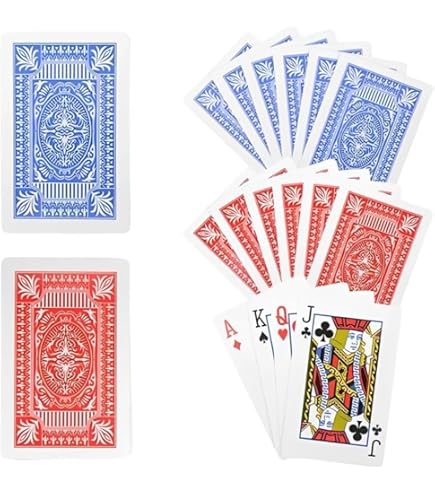 Global Playing Cards レッド・ブルーセット 計24個 Amazon.com: The Dreidel Company Playing Cards, 24 Decks of Cards