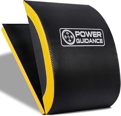 POWER GUIDANCE Ab Exercise Mat Sit Up Pad Core Trainer Black