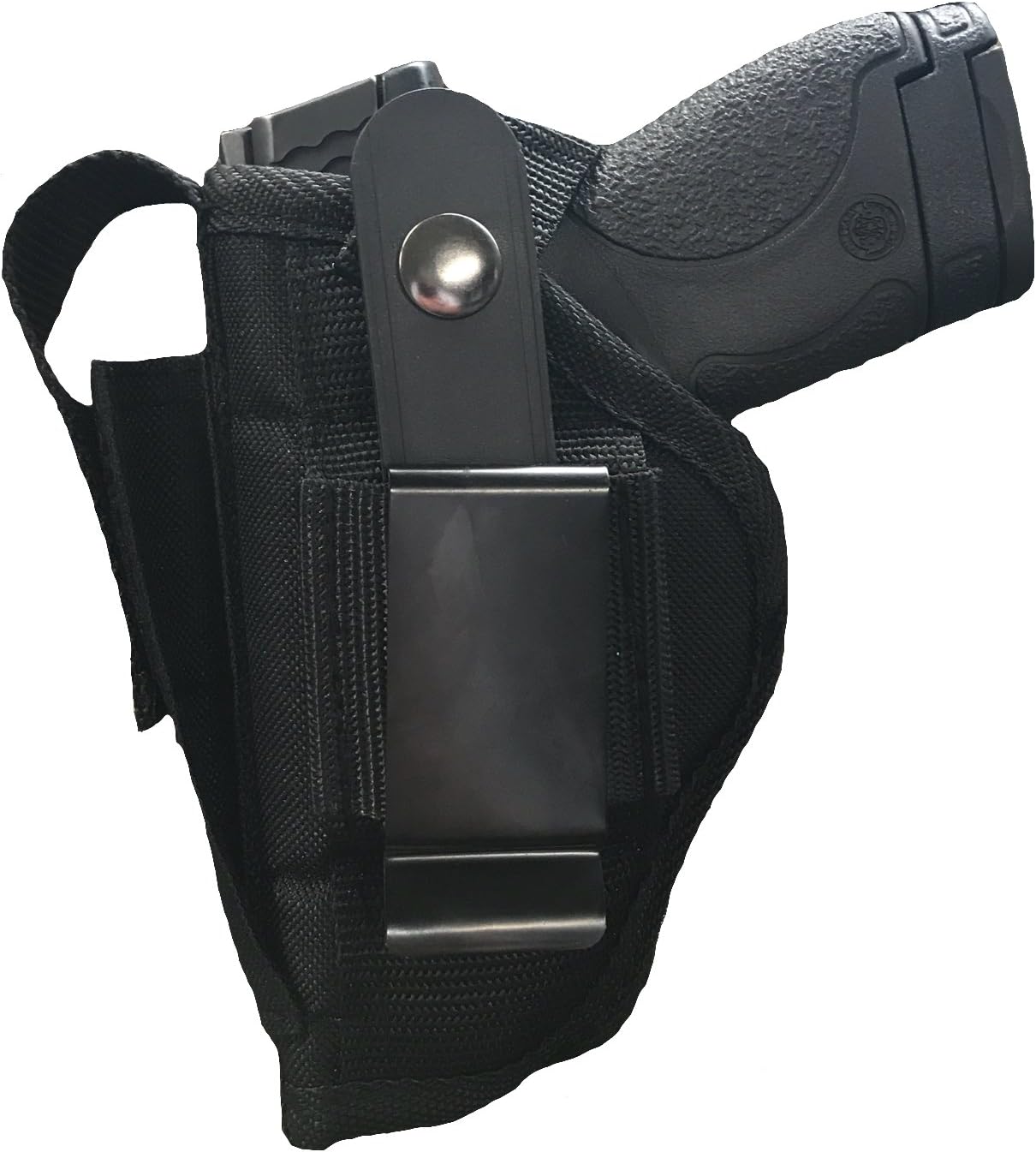 Nylon Belt or Clip on Gun Holster Fits HI-Point C-9, CF-380: 9MM with Laser