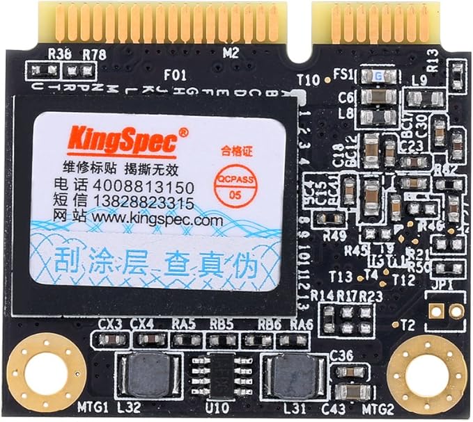 Amazon Com Kingspec Msh 256 256gb Half Size Msata Mini Pci E Mlc Ssd Upgrade Controller Computers Accessories