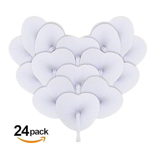 Papierfächer Handfächer Fächer Hochzeit Hochzeitsfächer Taschenfächer Faltfächer Faltbar Gastgeschenk Für Sommer Gelegenheite
