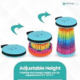 Trimming Shop Heavy Duty Foldable Telescopic Stool Rainbow view 4