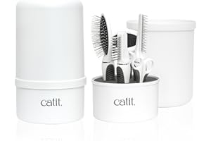 Catit Grooming Kit Long Hair 5 Count (Pack of 1) White