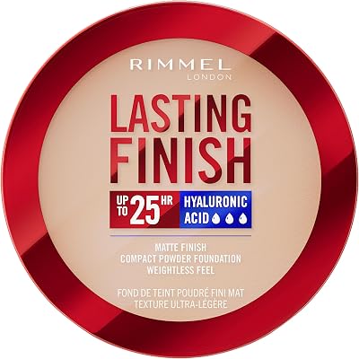 Rimmel Lasting Finish Compact Foundation 002 Pearl SPF 20 Hyaluronic Acid
