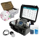 Lamotte WaterLink Spin Touch Kit; 3581 Mobile Spin Touch Lab, 4329 Chlorine/Bromine Plus Phosphate Disk, 50 ct; Carry Case and My Garden Pool Aquarium, Terrarium, Pool &amp; Spa Test Strips, 100 ct.