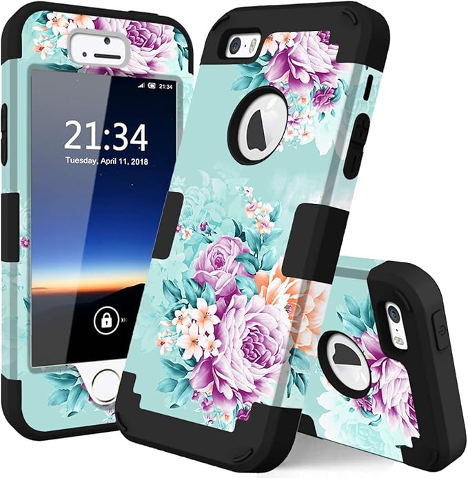 Amazon Co Jp Iphone 5s ケース Iphone Se ケース Iphone 5 ケース Pixiu ユニーク ハイブリッド デュアルレイヤー ハードpc ソフトシリコン インパクト フルボディ 耐衝撃 保護ケース Apple Iphone 5s 5 Se用 家電 カメラ