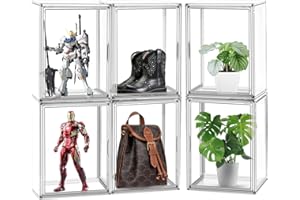 X-Large Clear Plastic Boxes for Big Shoes, Acrylic Sneaker Shoe Display Case Transparent Stackable Boot & Shoe Boxes Clear Sh