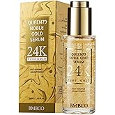BMBCO 24K Gold Collagen Serum – Anti-Wrinkle & Skin Tightening, Deep Hydration & Brightening, EGF & Peptides Face Serum for Youthful Glow