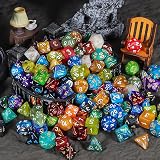 QMay DND Dice Set 25x7 175pcs Polyhedral Dice with Bag 7-Dice Sets view 8
