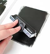 Artway 15cm Rubber Brayer Roller - Black Lino Printing Tool view 7