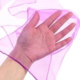 MYHOGOOD 6PCS Rainbow Sensory Scarves 60x60cm Kids Juggling Silk Dance Decor view 3