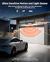 Lepro Solar Security Lights Outdoor Motion Sensor 1200LM 3 Heads IP65 view 4