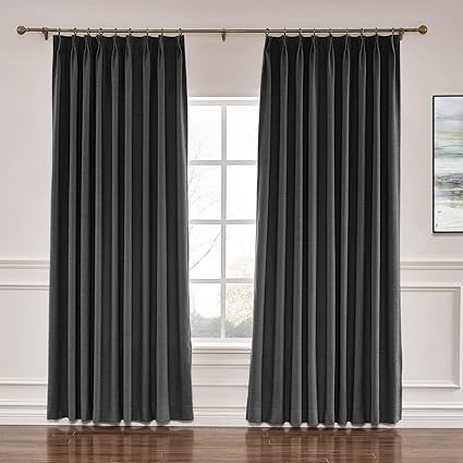 Amazon Com Prim Room Extra Wide Blackout Linen Curtains Draper