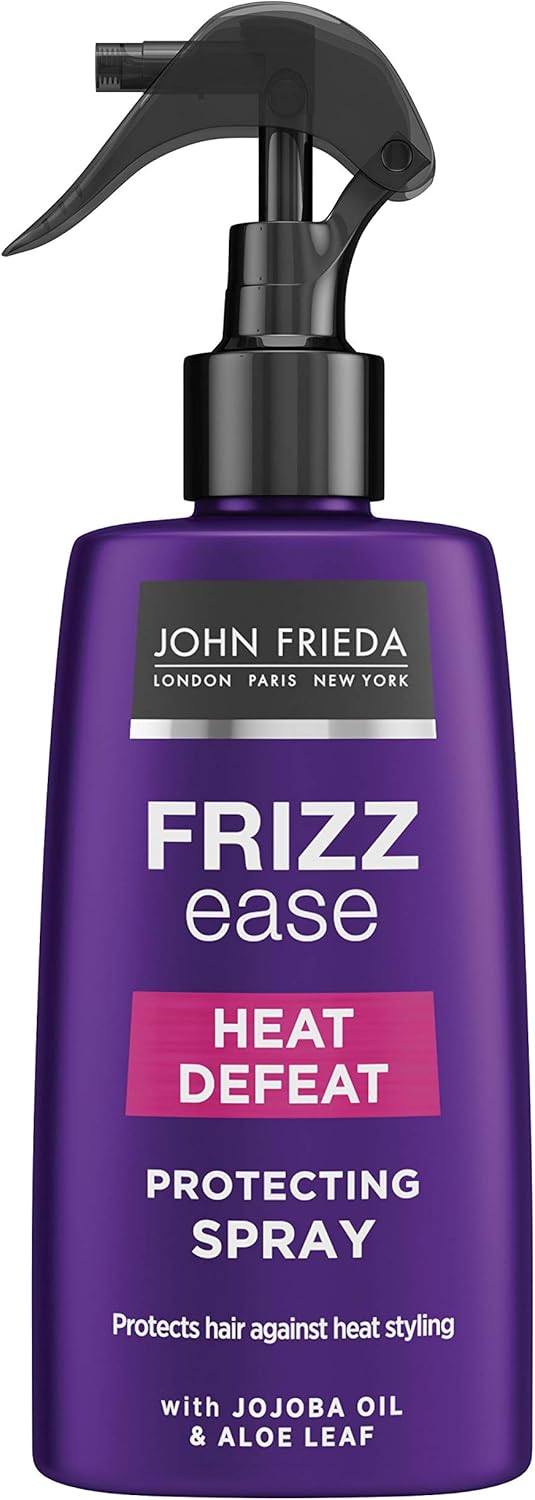 John Frieda Frizz Ease Heat Defeat Protecting Spray 150ml, Moisturising Hair Spray for Heat Protection and Frizz Prevention