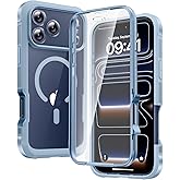 Diaclara Magnetic Designed for iPhone 17 Pro Case 6.3 Inch Full Body Bumper,[Compatible with MagSafe] Military Drop Proof Cover with Built-in Touch Sensitive Anti-Scratch Screen Protector, Blue