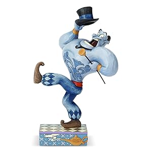 Enesco Disney Traditions by Jim Shore Aladdin Genie Figurine, 8.3 Inch, Multicolor