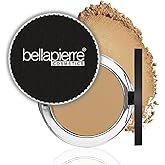 Bellapierre Compact Mineral Foundation SPF 15 – Pressed Powder Foundation, Concealer, Finishing & Setting Powder, On-the-Go Compact, Lightweight, Talc-Free, Non-Toxic – 0.35 oz - Maple