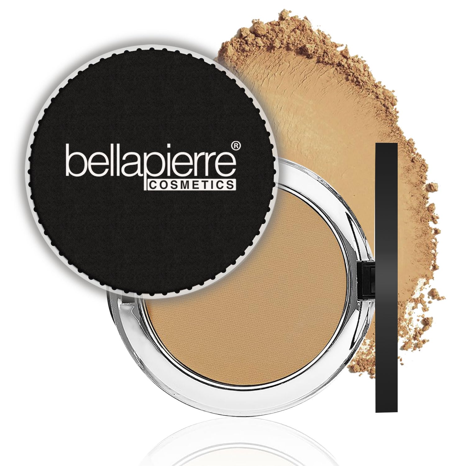 Bellapierre Compact Mineral Foundation SPF 15 – Pressed Powder Makeup Base, Concealer & Setting Powder in One, Lightweight Mineral Formula, Talc-Free, Paraben-Free, Cruelty-Free – 0.35 oz- Maple