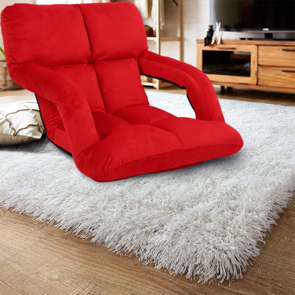 Sedia Da Pavimento Regolabile - Poltrona Per Gaming, Yoga, Lettura Con 14 Posizioni - Foto 14