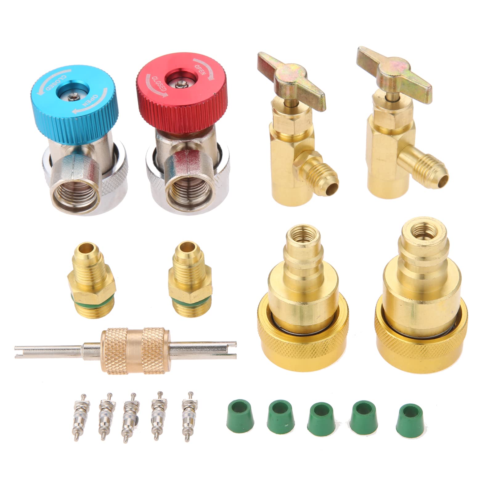 Mua AC Adapters Quick Couplers Kit, R134a High Low Side Quick Coupler ...