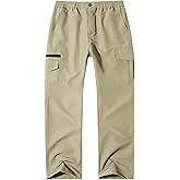 AIFARLD Mens Hiking Pants Cargo Fishing Pants Outdoor Waterproof Quick Dry Sport Lightweight with Multi Pockets