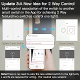 MOES ZigBee Smart Wall Light Switch 2-Gang White No Neutral Wire Required view 5