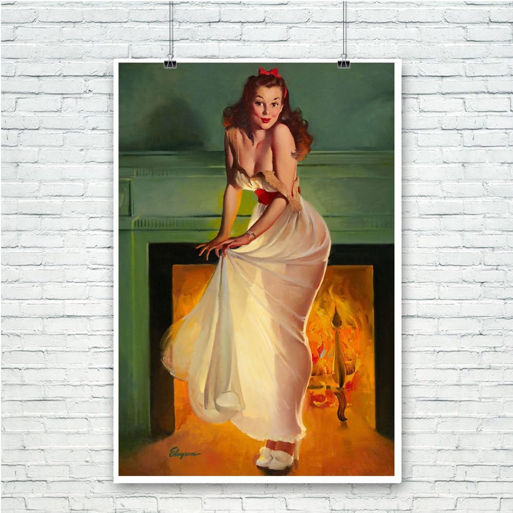 Sheer Delight Gil Elvgren Pinup Girl CANVAS PRINT