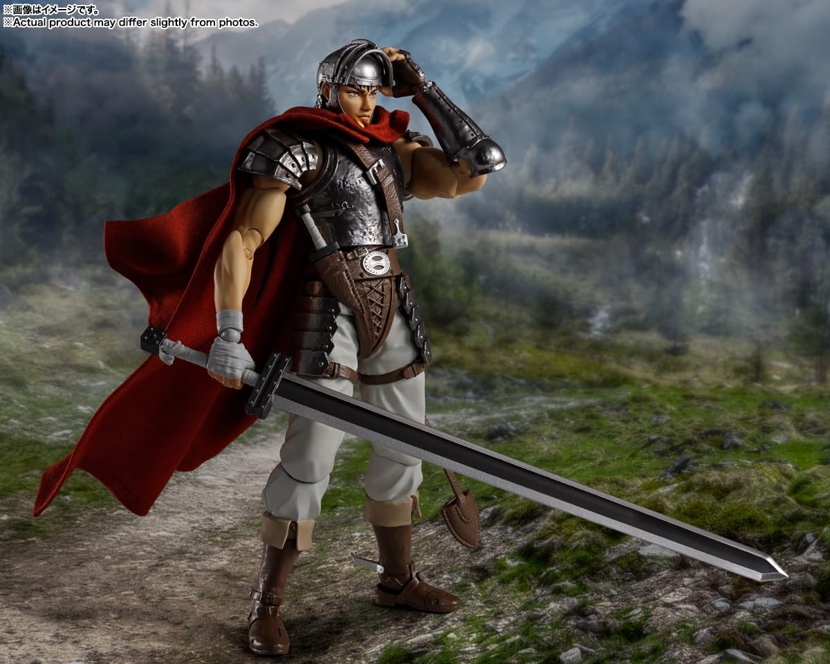 Figura S.H. Figuarts Berserk Caska (Grupo Halcón) - 145 Mm, PVC/ABS/Tela, Articulada Y Prepintada, De Tamashii Nations