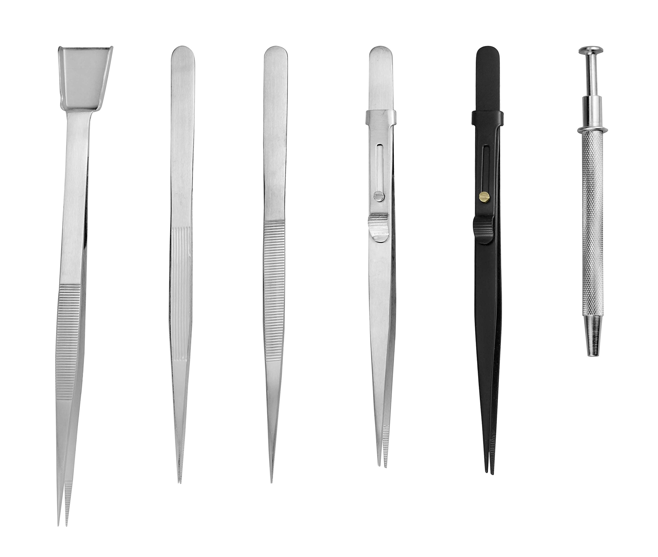 SE 6-Piece Diamond Tweezers Set - TW2-407