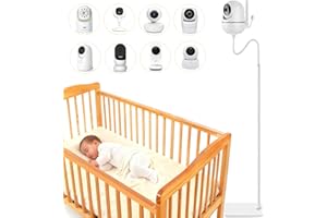 iTODOS Baby Monitor Floor Stand Holder Mount Compatible with Infant Optics DXR-8 Pro,Nanit Pro & Flex Stand,HelloBaby HB6550/