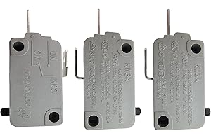 QISSIQ KW3A Microwave Oven Door Switch 16A 125/250V Door Interloc (2 Normally Open and 1 Normally Close)