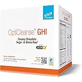 XYMOGEN OptiCleanse GHI Detox Gut Cleanse - Vegan Protein Powder with Liquid Vitamins for Digestive Health, Immmune Support + Liver Support - Sugar Free and Gluten Free - Creamy Chocolate (10 Packs)