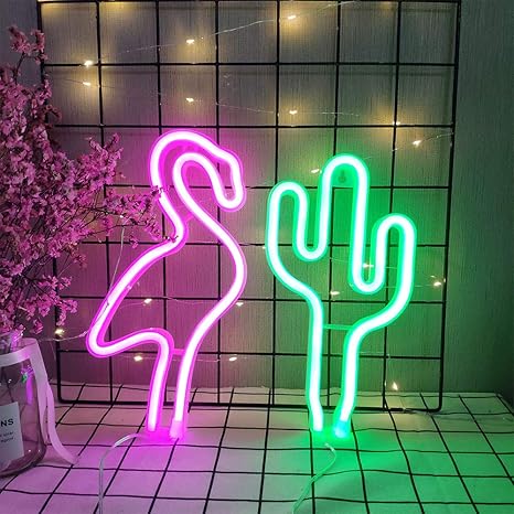 Amazon Com Flamingo And Cactus Neon Lights Decor Lamp Flamingo Cactus Neon Signs Led Neon Lamps Led Lights Wall Decoration Girls Bedroom Living Room Christmas Party As Kids Gift Pink Flamingo And Green Cactus Home flamingo and cactus neon lights decor lamp flamingo cactus neon signs led neon lamps led lights wall decoration girls bedroom living room christmas