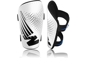 WONARBY Shin Guards Soccer Youth Kids - Shin Guard for Boys Girls Teenagers Toddler 2-18 Years Old - Football Shin Pads Protection Equipment with Adjustable Straps