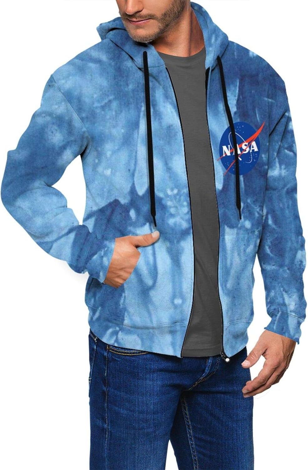 nasa zip up jacket