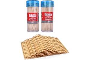 Gmark Premium 4" Kokeshi Toothpicks Skewers 500ct (2 Packs of 250) Extra long toothpicks for appetizers GM1034