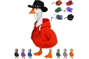 CRHDUCH Personalized Desk Goose Outfits 7 Inch Mini Desk Goose Clothes with Accessories Desktop Outfits Holiday Apparel Magne