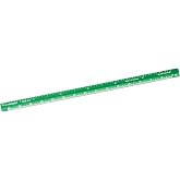Alumicolor Pocket-Size Engineer Scale, Aluminum, 6 inches, Green (3210-6)