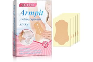 MIELIKKI 28 Pack Disposable Underarm Sweat Pads for Women and Men, Invisible Armpit Sweat-Absorbing Pads, Armpit Protection, Fight Hyperhidrosis, Unflavored, Comfortable