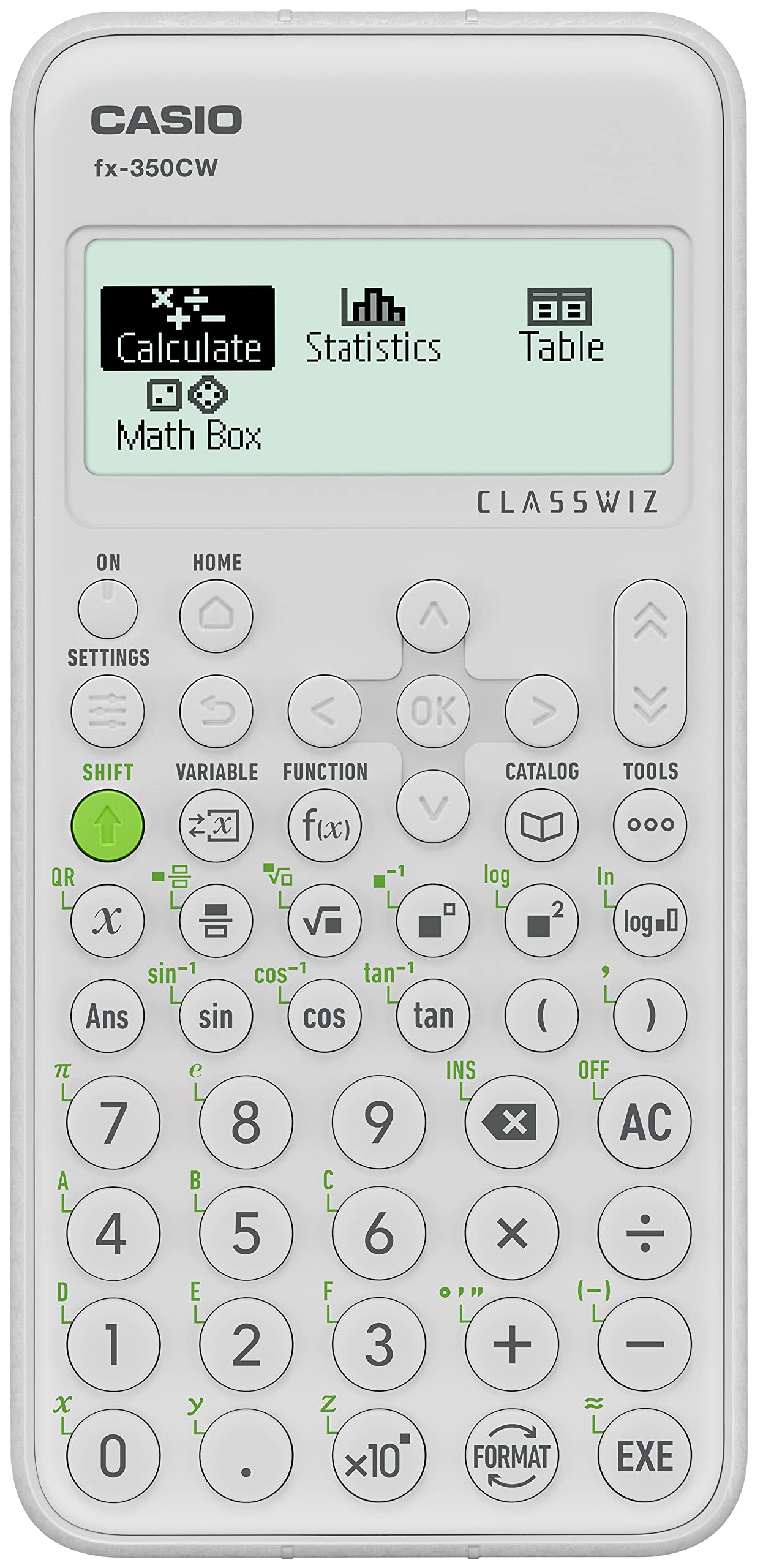 Casio FX-350CW Scientific Calculator with Over 290 Functions and Natural HD Display with 4 Grades of Grey