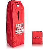 Bramble 600D Oxford 45" Inch Large Umbrella Stroller Bag for Airplane with Flip Top & PVC ID Window | Waterproof Gate Check S