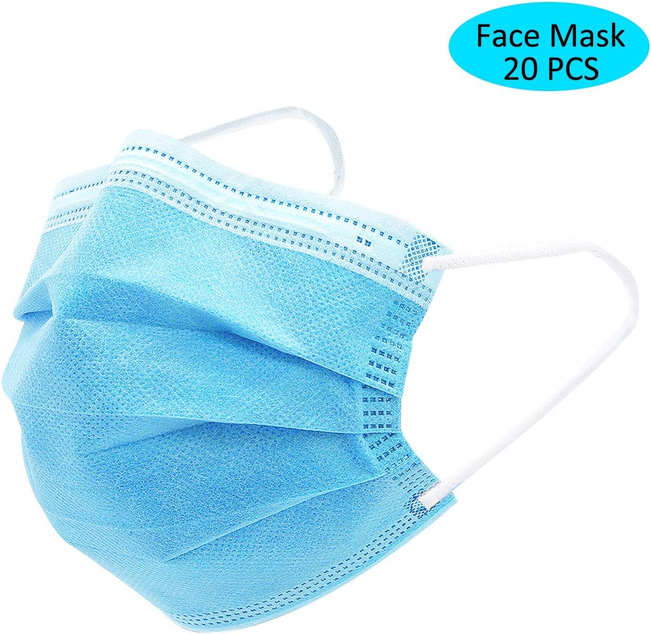 20 Pieces Hygiene and Protection Against Surgical Dust Waterproof Cover, Filtration and Ventilation Security Dust Filter Pollen Allergens