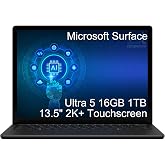 Microsoft Surface Laptop 6, Intel Ultra 5 135H, 16GB DDR5 RAM, 1TB SSD | 13.5" 2K+ Touchscreen, Business AI PC, 14-Core, > i7-1355U, 18.5-Hr Long Battery Life, 1080p Webcam, Wi-Fi 6E, Win 11 Pro
