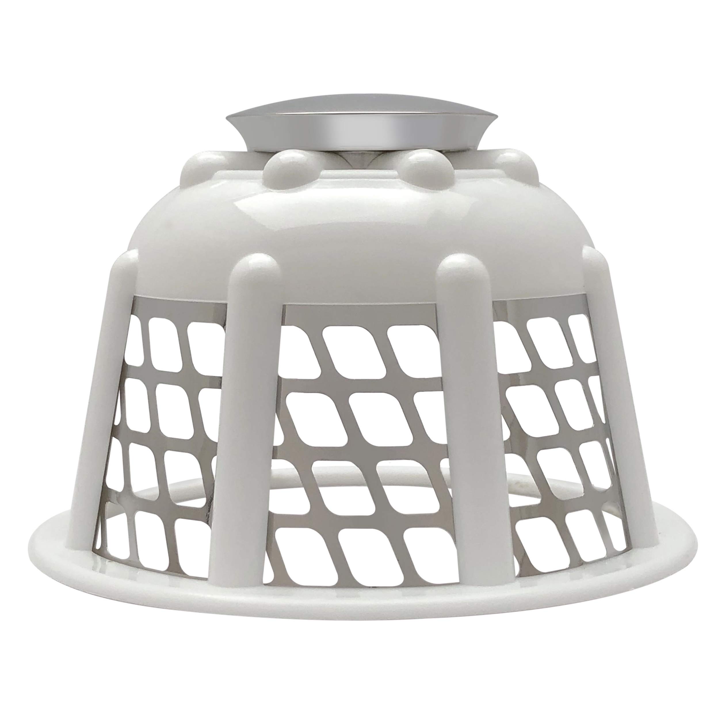 Tubbrella The Most Innovative Bathtub Drain Strainer/Hair Catcher for Drainage (white)