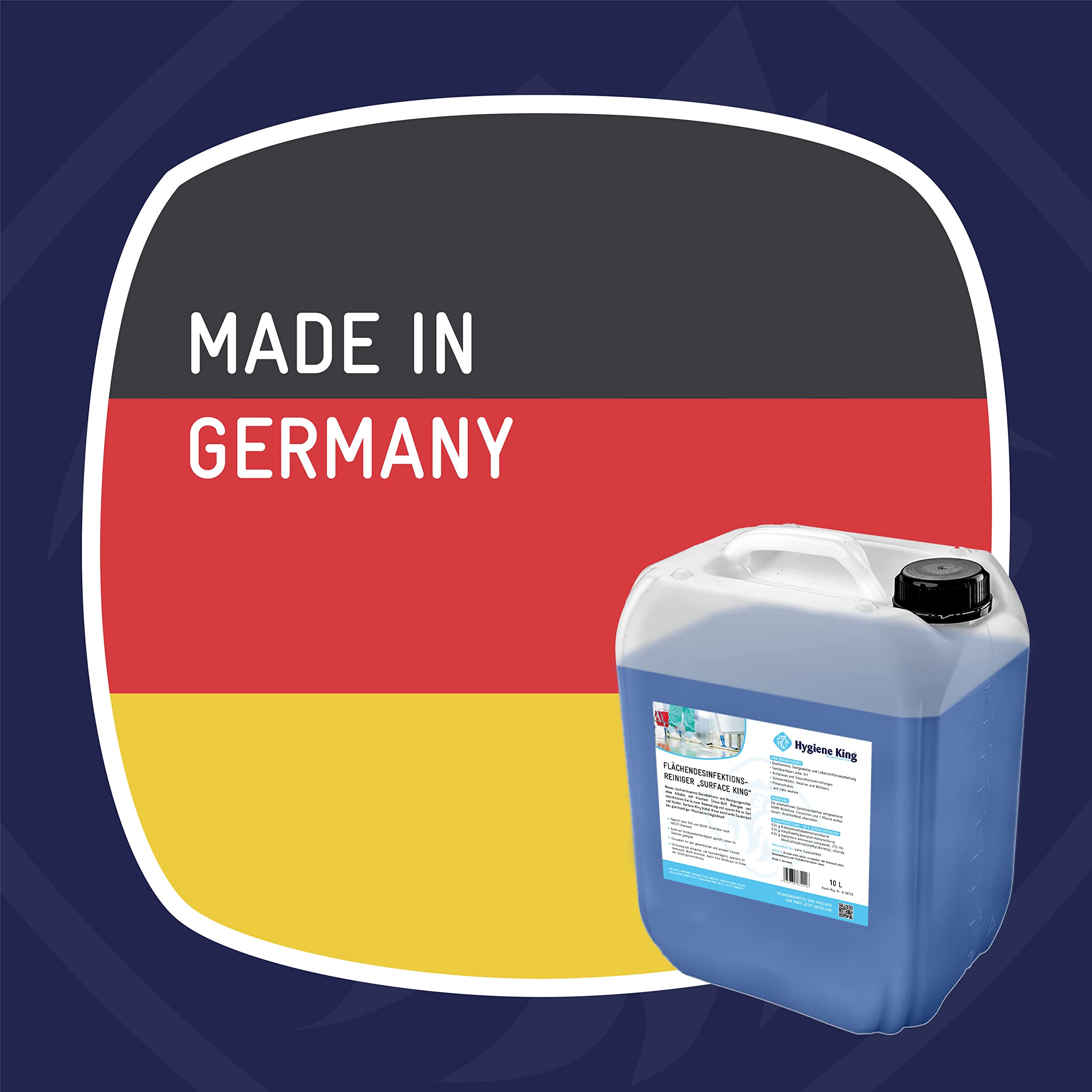 Desinfektionsreiniger für Oberflächen | hocheffizient | begrenzt viruzid | gebrauchsfertig | Kombipaket Sprühflasche und Kanister | Wellness, Solarium, Yogamatte, Sportgeräte, Gastro uvm. 6